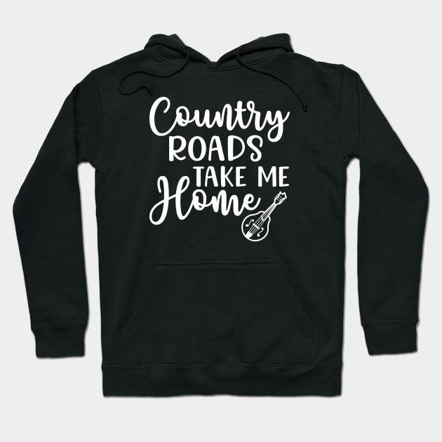 Country Roads Take Me Home Mandolin Hoodie by GlimmerDesigns